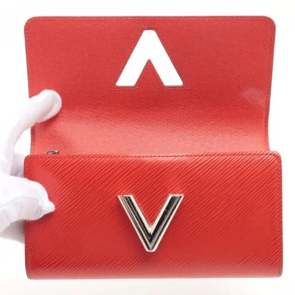 Louis Vuitton Epi Portefouille Twist Long Wallet Coquelicot Red M61179 - Picture 3 of 10